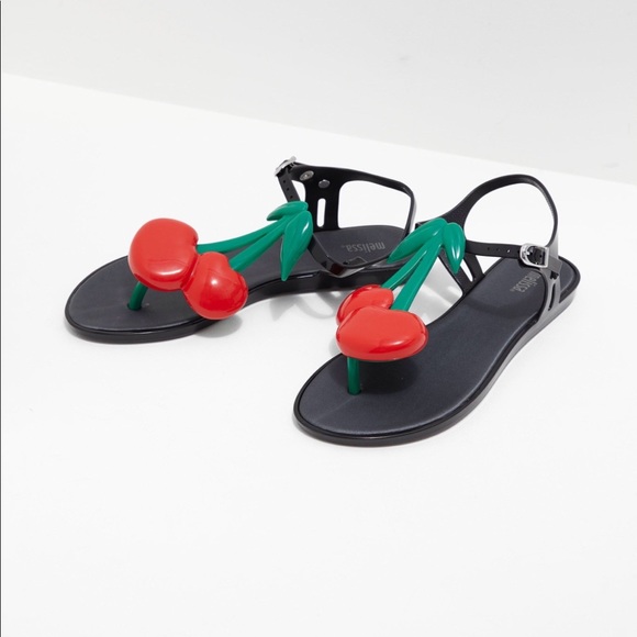 Melissa Other - NEW • Mini Melissa • Solar Sandals Cherry Girls